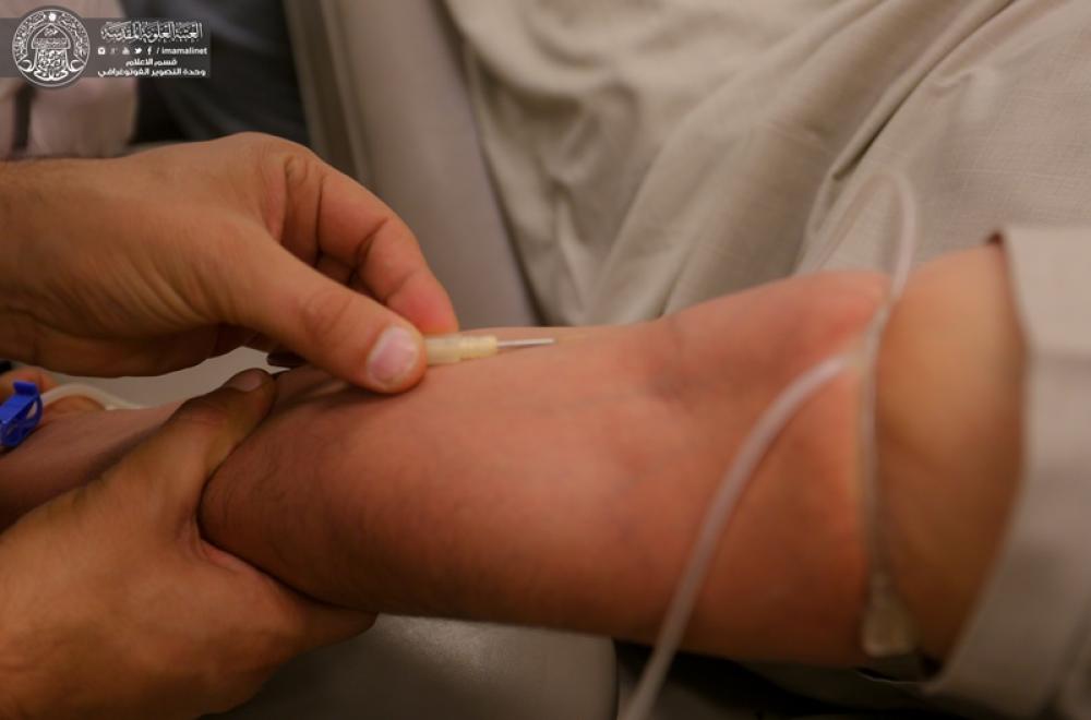 المفرزة الطبية في العتبة العلوية المقدسة تستقبل اكثر من 1500 متبرع بالدم منذ بداية شهر رمضان المبارك
