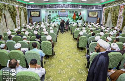 وفد العتبة العلوية المقدسة يحضر حفل تخرج طلبة معهد الإمام الحسين(عليه السلام) للدراسات القرآنية