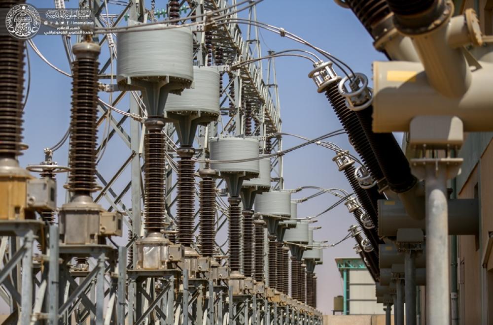 الكوادر الهندسية في محطة العتبة العلوية لتحويل الطاقة الكهربائية تعلن عن نسب إنجاز متقدمة