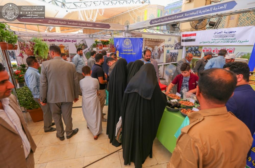قسم الزراعة والثروة الحيوانية في العتبة العلوية يشارك في فعاليات مهرجان الغدير السنوي السابع 
