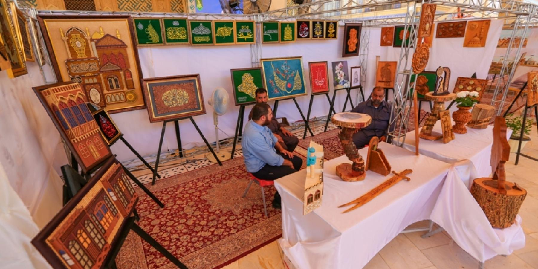 افتتاح معرض المنقوشات ضمن فعاليات مهرجان الغدير السنوي السابع 