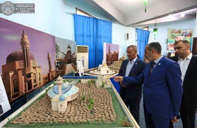 مجلس إدارة العتبة العلوية يشارك في افتتاح جناح الأقسام الفنية والتقنية في "معرض بغداد الدولي"