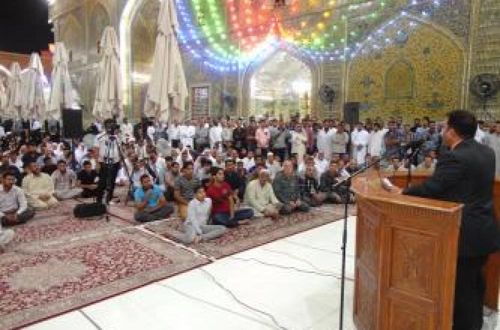 العتبة العلوية المقدسة تحتضن أمسية شعرية لرابطة شعراء سفير الإمام الحسين عليهما السلام