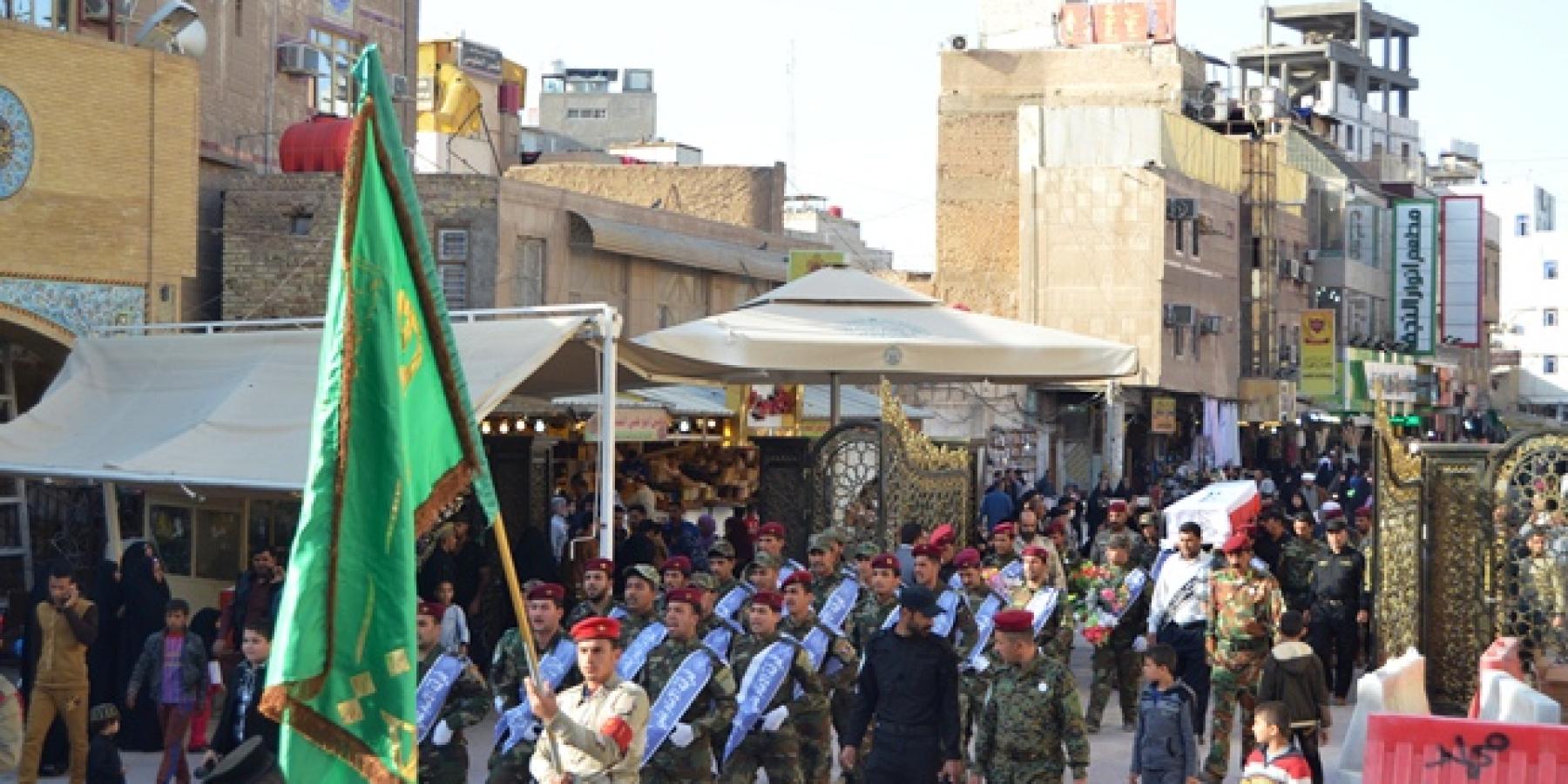 فرقة الامام علي (عليه السلام) القتالية تزف شهيداً جديداً من شهدائها الابرار المدافعين عن تراب الوطن