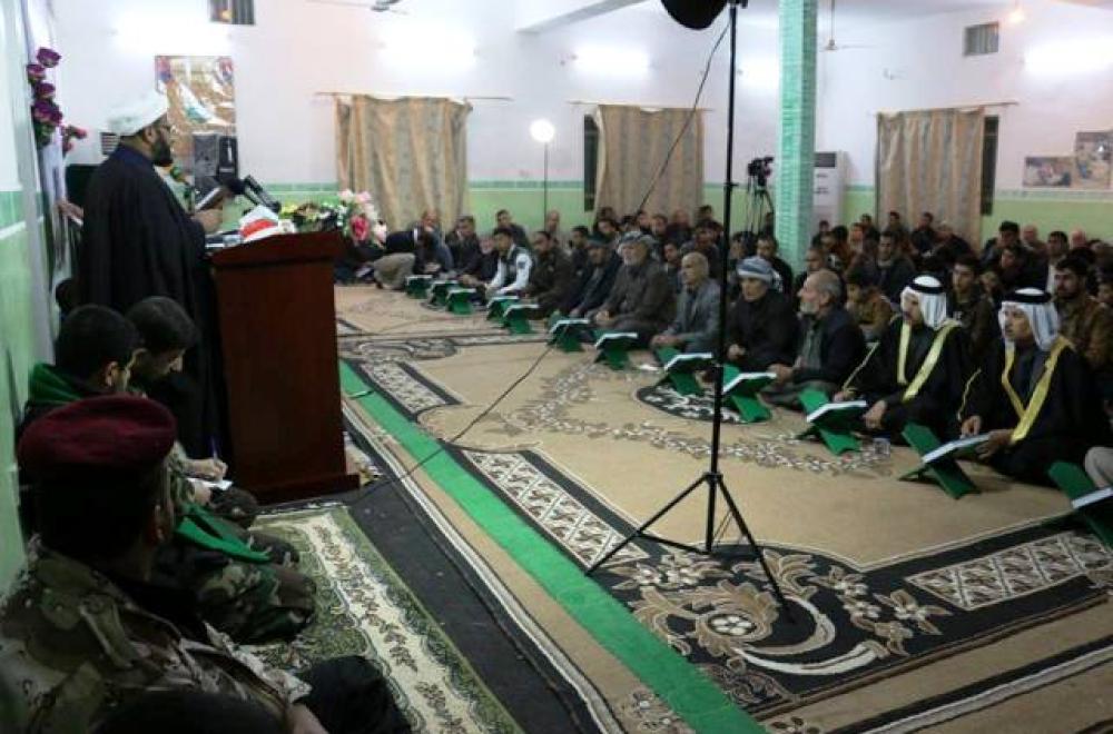 العتبة العلوية المقدسة تنظم محفلاً قرآنياً في مدينة (آمرلي الصمود) هو الأول من نوعه في الناحية