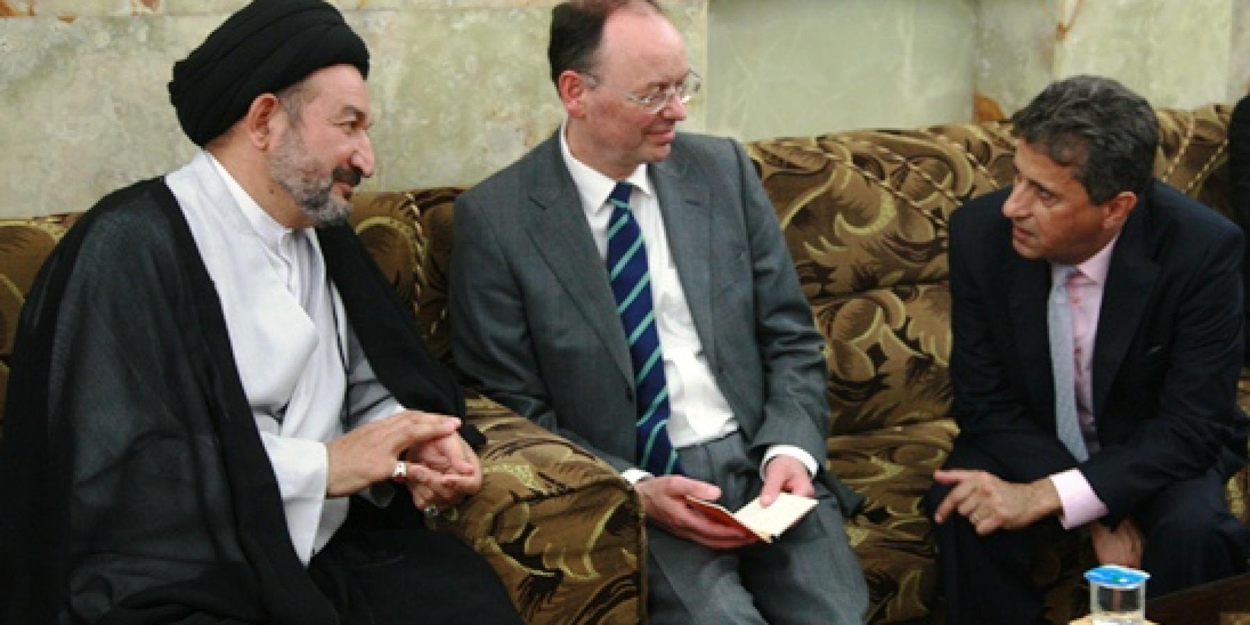 الامين العام للعتبة العلوية المقدسة يستقبل السفير الالماني في العراق 