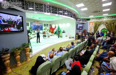 قسم الإعلام في العتبة العلوية يشارك في حفل تدشين القاموس الاشاري الإسلامي العراقي في العتبة الحسينية المقدسة 